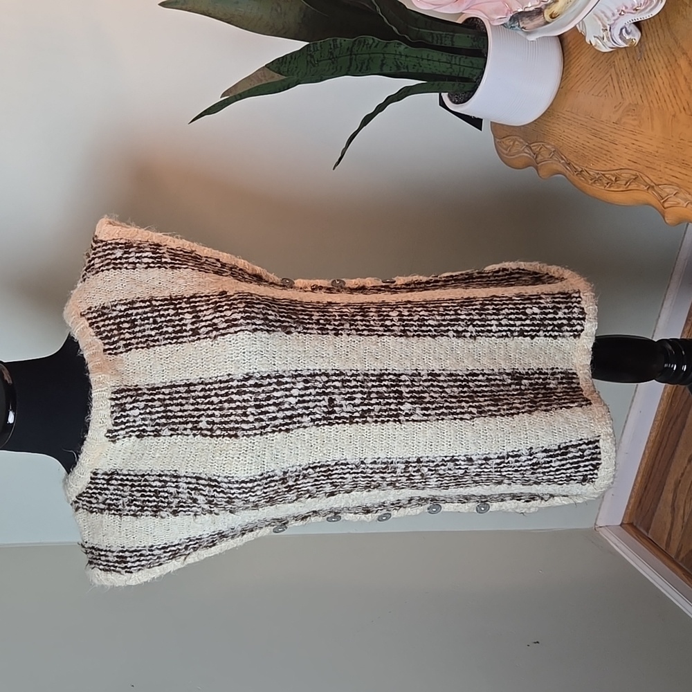 70s stripe sweater vest